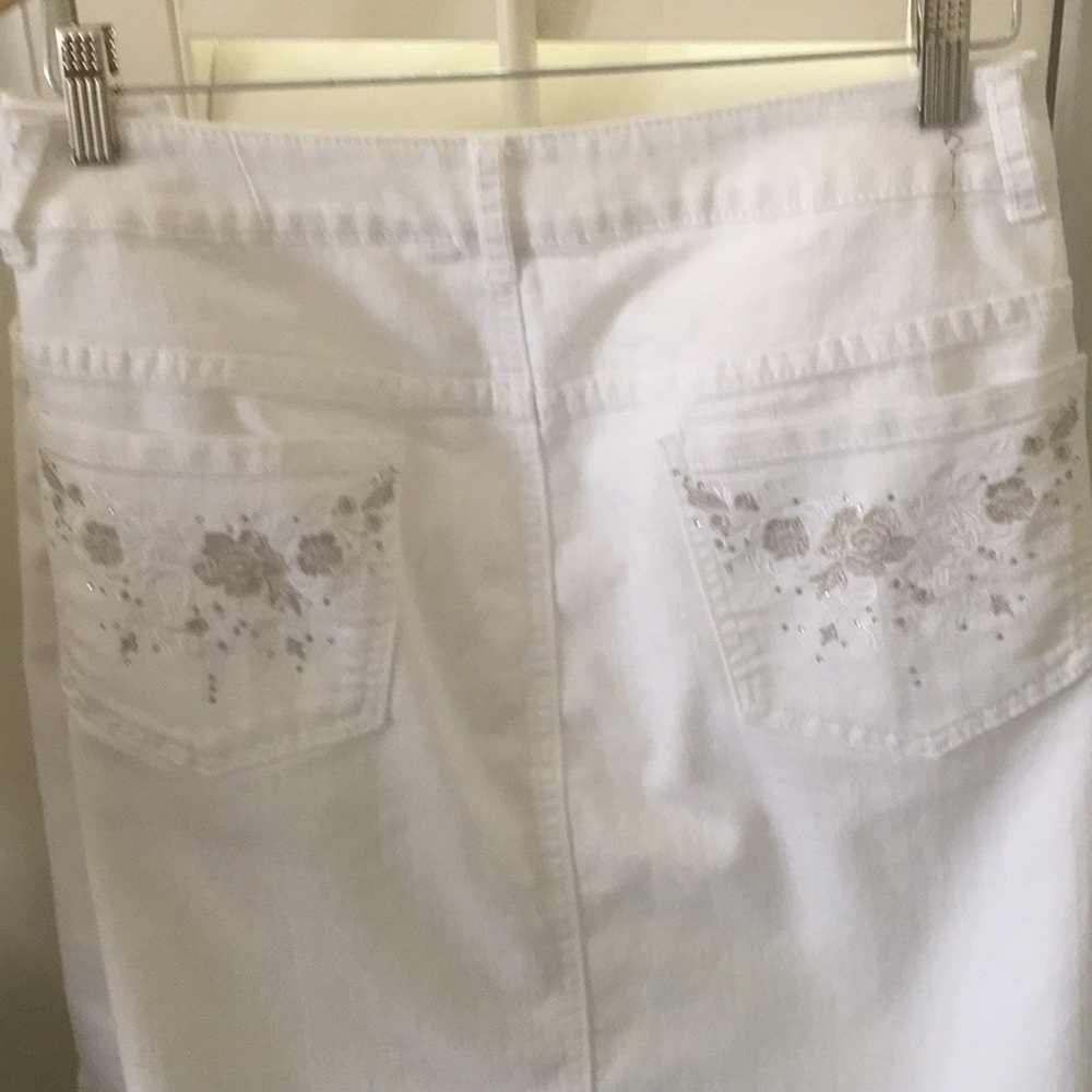Jean skirt.